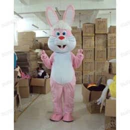 Halloween Pink Bunny mascotte kostuum dier thema personage carnaval volwassen maat fursuit kerst verjaardagsfeestje jurk