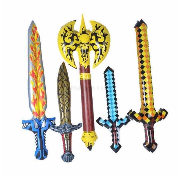 Halloween pirata cosplay espadas prop niños inflables coplay partys disfraz capa hacha festival decoración cuchillo inflable armas juguete