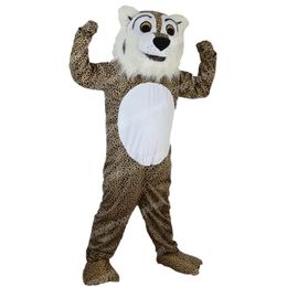 Halloween-Plüsch-Leoparden-Maskottchen-Kostüm, hochwertiges Cartoon-Anime-Thema, Charakter, Erwachsenengröße, Weihnachten, Karneval, Geburtstag, Party, Outdoor-Outfit