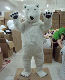Halloween ijsbeer mascotte kostuum hoge kwaliteit aanpassen cartoon dier anime thema karakter volwassen grootte kerst carnaval fancy jurk