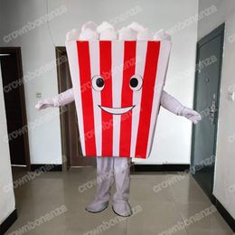 Halloween Popcorn Mascot Costumes Cartoon Characon Tiptifit Suit Noël Tépare de fête extérieure Taille adulte Vêtements publicitaires promotionnels