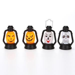 Nouveauté éclairage Halloween Portable lanterne citrouille veilleuse crâne sorcière fantôme coloré suspendu lampe à LED accessoires de fête décoration