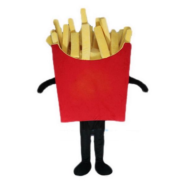 Costume de mascotte de chips de pomme de terre d'Halloween Personnage de thème de dessin animé de haute qualité Carnaval Unisexe Adultes Taille Fête d'anniversaire de Noël Tenue d'extérieur