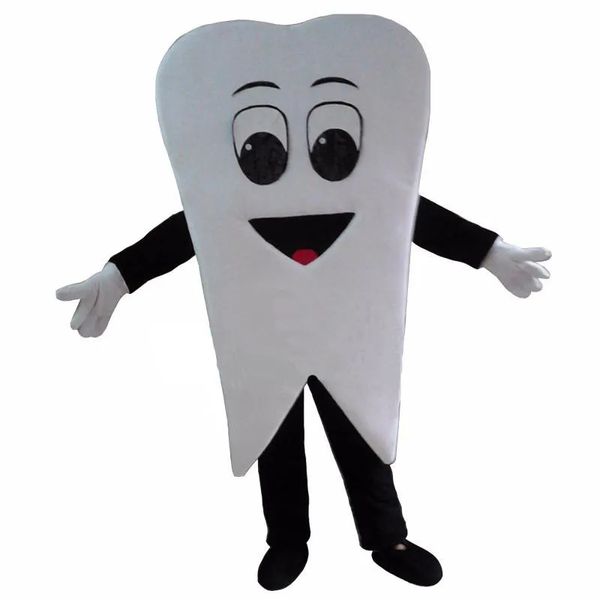 Disfraces de mascota de dentista de dientes profesionales de halloween Traje de personaje de dibujos animados Traje de fiesta de Navidad al aire libre Traje de tamaño adulto Ropa de publicidad promocional