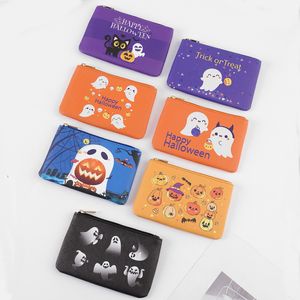 Halloween PU ID Card Holder Mini Organizer Pouch Bag Trick or Treat Sac à main DOM106-C23-70