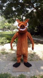 Halloween Pumbaa Mascotte Kostuum Cartoon Anime Theme Karakter Kerst Carnaval Party Fancy Costumes Adult Outfit