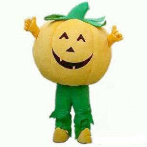 Halloween Pumpkin Mascot Costume Top Quality Cartoon Vegetable Anime Thème personnage des adultes Taille de Noël Fête d'anniversaire