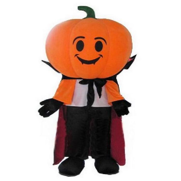 Costume de mascotte de citrouille d'Halloween de qualité supérieure personnaliser le personnage de thème d'anime de bande dessinée Taille adulte Carnaval Fête de Noël en plein air O226t