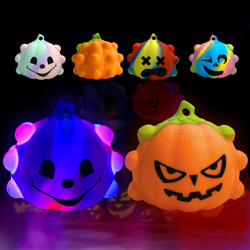 Halloween pumpkin Stress Toys 3D Pinch Ball Push Bubble Antistress Its Toy Simple Dimple Toy