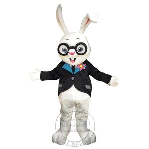 Costume de mascotte de lapin d'Halloween pour la fête de personnage de dessin animé, vente de mascotte, livraison gratuite, personnalisation du support