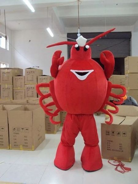 Disfraz de mascota de cangrejo grande rojo de Halloween de calidad superior personaje de tema de anime de dibujos animados tamaño adulto fiesta de cumpleaños de carnaval de Navidad traje de lujo