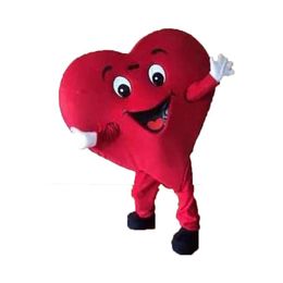Halloween Red Heart Mascot Costume de haute qualité Personnalisez le dessin animé LOVE ANIME THÈME ANIME MOFFICAL ADULT