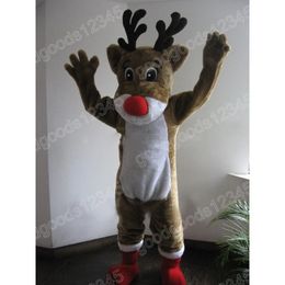 Halloween Reindeer Mascot Mascot Costumes Party Robe Cartoon Characon Carnival Advertising Birthday Party Dress Up Costume Unisexe