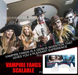 Halloween intrekbare Fangs Party Prom Props Vampire valse tanden Braces Grappige dingen 2066726