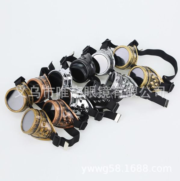 Halloween rétro Steampunk lunettes fête gothique lunettes Cosplay Costumes avec équitation soudage polyvalent en gros GG