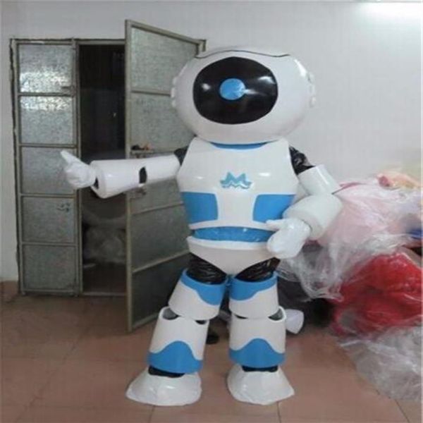 Halloween Robot mascotte Costume dessin animé Alienware Anime thème personnage noël carnaval fête fantaisie Costumes adulte Outfit203Q