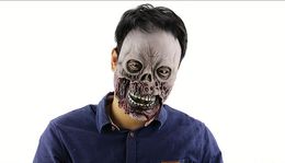 Halloween Rotten Mouth Zombie Horror Skeleton Mask Full Full Full Fantass Mask para Cosplay Nightclub Party Show Decoración