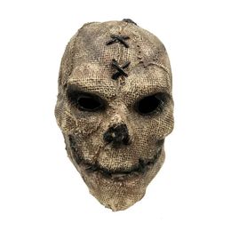 Halloween Scary Skull Masque Kostuum Party Hoofdkleding Cosplay Props Scarecrow Shape Mask Full Face 240328