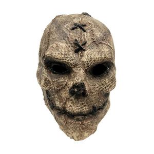 Halloween Scary Skull Masque Disfraz de vestuario Cosplay Props de forma de espantapájaros máscara de cara completa HKD230810