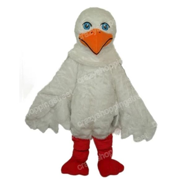 Disfraz de mascota de gaviota de Halloween Trajes de personaje de dibujos animados de alta calidad Trajes de vestido de carnaval de Navidad Tamaño para adultos Fiesta de cumpleaños Traje al aire libre