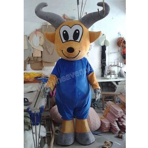 Costume de mascotte de mouton d'Halloween Personnage de thème de dessin animé de haute qualité Carnaval Unisexe Adultes Taille Fête d'anniversaire de Noël Fancy Outfit