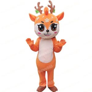 Halloween Sika herten mascotte kostuum cartoon thema personage carnival festival fancy jurk volwassenen maat xmas outdoor party outfit