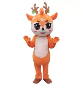 Halloween Sika cerf mascotte Costumes personnage de dessin animé tenue costume noël fête en plein air tenue taille adulte publicité promotionnelle vêtements