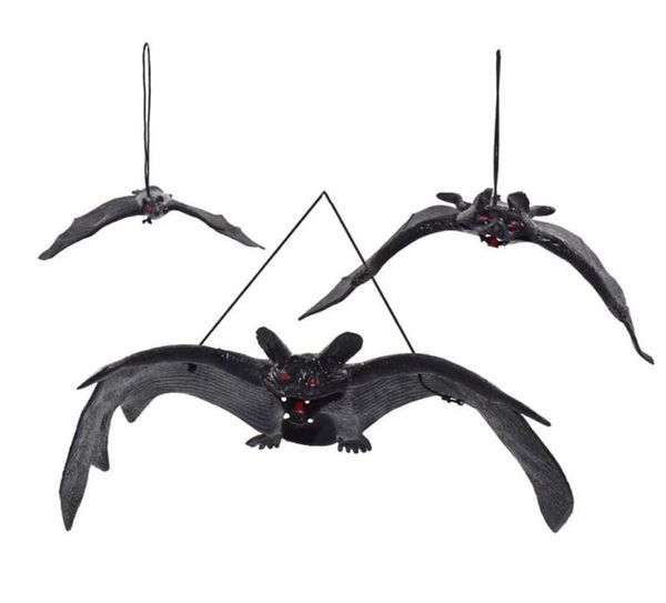 Halloween Simulation Bats Trick Trick Toy Sanging Vampire Pendant Bat effrayant April Fool039 Day Halloween Decorations Party Props JK197365005