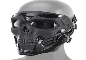 Halloween Skeleton Airsoft Mask Full Full Skull Cosplay Masquerada Party Mask Pintball Combate Military Game Face Mas Y3691674