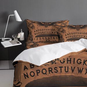 Halloween Skull Mandala Patroon Dekbedoverdeksel Warm en comfortabel 2/3/4PCS Beddengoedset Bed blad kussencases Set set