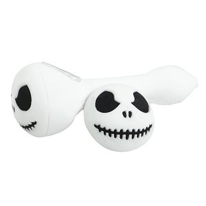 Halloween Skull Silicone Hand Pipe Smoking Pijpen Glas Oliebrander Tobacco Tool Accessoires Lepel DAB RUG SP300
