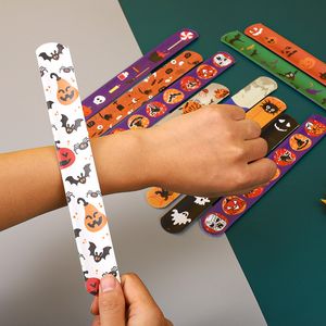 Halloween Slap Bracelet Bande Dessinée Squelette Dragonne De Noël Enfant Amitié Couples Bracelets Cosplay Partie Décoration