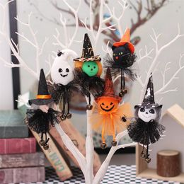 Halloween Petit pendentif Pendentif Festival Festival Festival Pumpkin Ghost Witch Doll Trick Ou traitez le décor de jour de Happy Helloween pour la maison