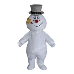 Halloween Schneemann Maskottchen Kostüm Cartoon Charakter Outfits Anzug Weihnachten Erwachsene Größe Geburtstag Party Outdoor Outfit Werbung Requisiten