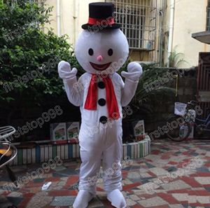 Halloween Snowman Mascot Costume Cartoon Anime Thème du thème Unisexe Adultes Taille Advertising Access