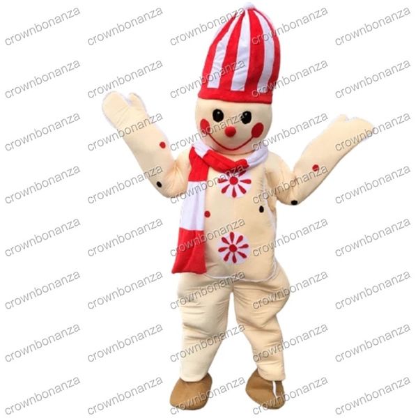 Costumes de mascotte de bonhomme de neige d'Halloween Top qualité Personnage de dessin animé Tenues Taille adulte Carnaval de Noël Fête d'anniversaire Tenue d'extérieur