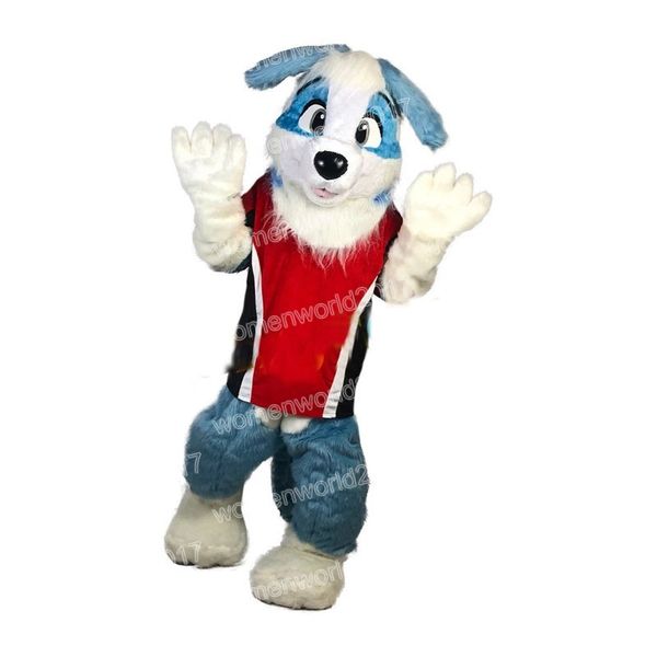 Halloween Sports Doggy Mascot Costume De Haute Qualité Caricature Tenue costume Unisexe Adultes Outfit Robe de fantaisie de carnaval de Noël