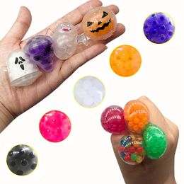 Halloween Squishy Fidget drôle Squeeze jouets en caoutchouc gelée balle enfants nouveauté jouet jeux Antistress enfants cadeau soulagement du stress 2718