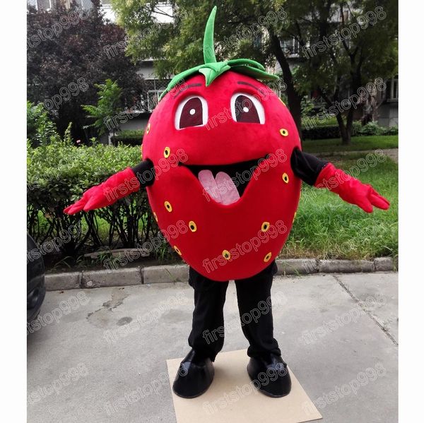 Halloween fraise mascotte Costume Top qualité dessin animé thème personnage adultes taille noël publicité extérieure tenue Costume