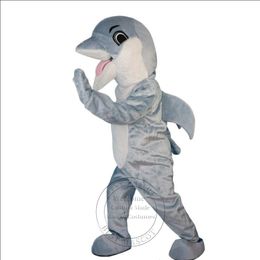 Costume de mascotte de dauphin magnifique et super mignon d'Halloween pour le personnage de dessin animé de fête Vente de mascotte Livraison gratuite personnalisation de support