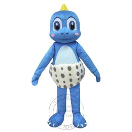 Costume de mascotte de dinosaure bleu bébé super mignon d'Halloween pour le personnage de dessin animé de fête Vente de mascotte Livraison gratuite personnalisation de support