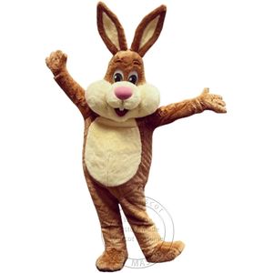 Costume de mascotte de lapin brun super mignon d'Halloween pour le personnage de dessin animé de fête Vente de mascotte Livraison gratuite personnalisation de support