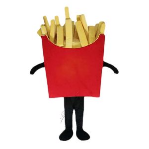 Halloween Super Leuke Fries Mascotte Kostuum Cartoon Anime thema karakter Kerst Carnaval Party Fancy Kostuums Volwassen Outfit