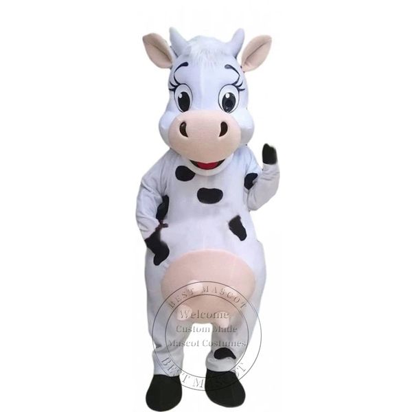 Disfraz de mascota de vaca feliz súper lindo de Halloween para fiesta personaje de dibujos animados venta de mascota envío gratis soporte de personalización
