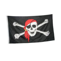 Halloween-benodigdheden Jolly Roger Skull Cross Vlag voor Decoration 3x5FT Banner 90x150cm Festival Party Gift 100D Polyester Gedrukt Hot Selling!