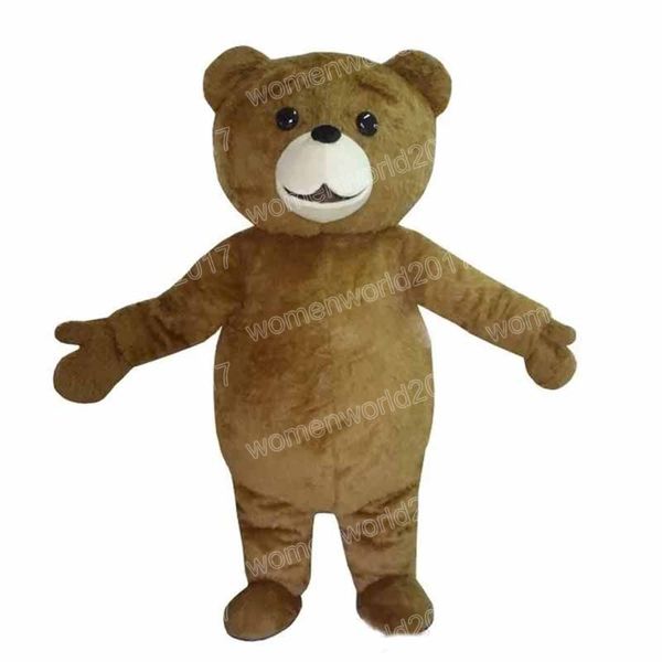 Halloween Teddy Bear Mascot Costume Simulation Cartoon Character Turnits Suit Adults Taille tenue Birthday Christmas Carnival Fancy Dishy