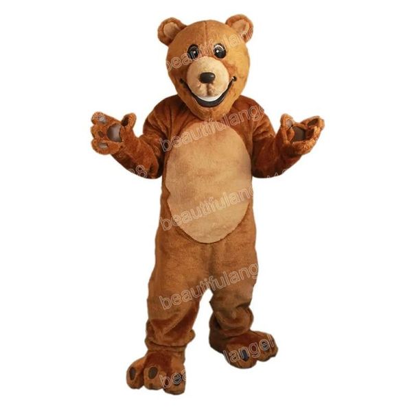 Halloween Teddy Bear Costumes De Mascotte De Haute Qualité Thème De Dessin Animé Personnage Carnaval Adultes Taille Tenue De Fête De Noël Costume Pour Hommes Femmes