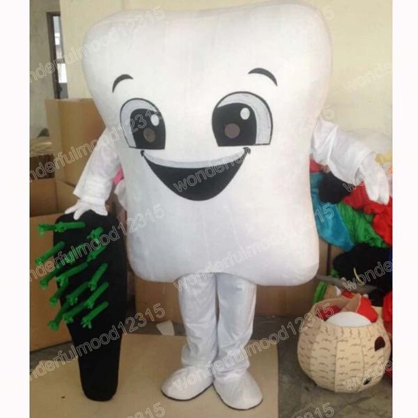 Costume de mascotte de dents d'Halloween Carnaval Hallowen Cadeaux Adultes Fancy Party Games Outfit Holiday Celebration Cartoon Character Outfits