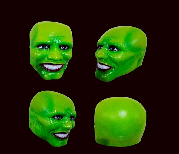 Halloween The Jim Carrey Cosplay Costume Green Costume Adult Fancy Down Face Halloween Masquerade Party Cosplay Movies Sh1909228729944