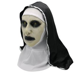 Halloween The Nun Horror Mask Cosplay Valak Scary Latex Masques Full Face Casque Demon Halloween Party Costume Props 2018 New268o